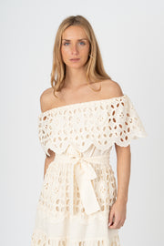 Vestido Étoile marfim