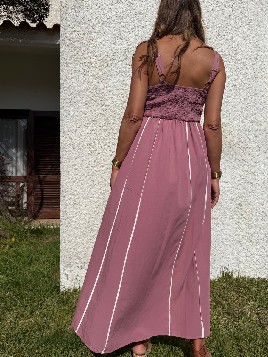 Vestido Midi Rosa