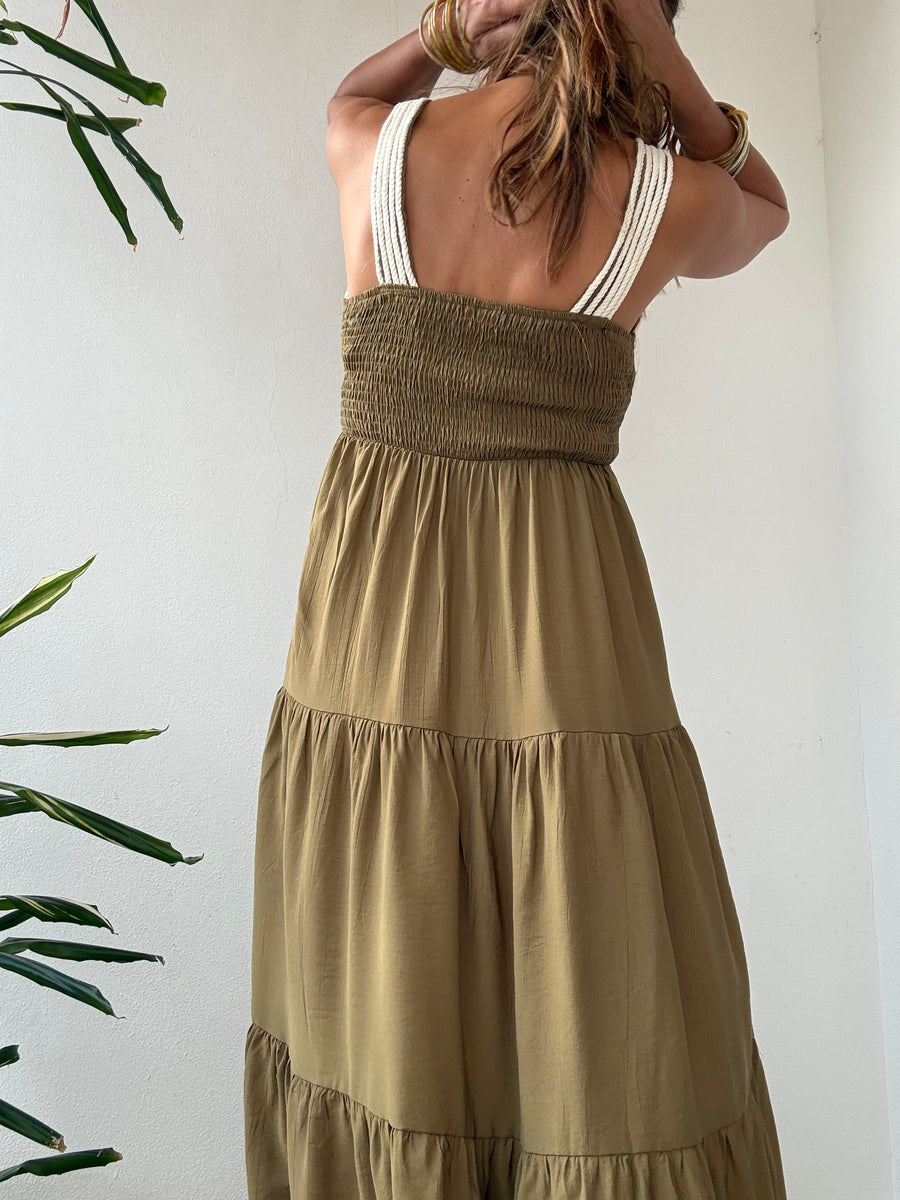 Vestido Boho verde