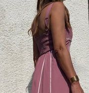Vestido Midi Rosa