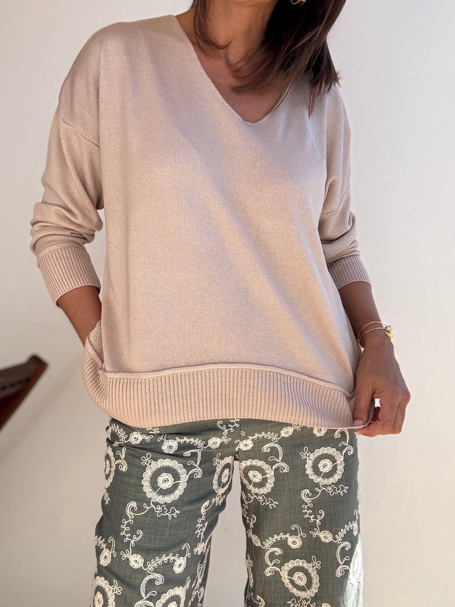 Camisola cós nude