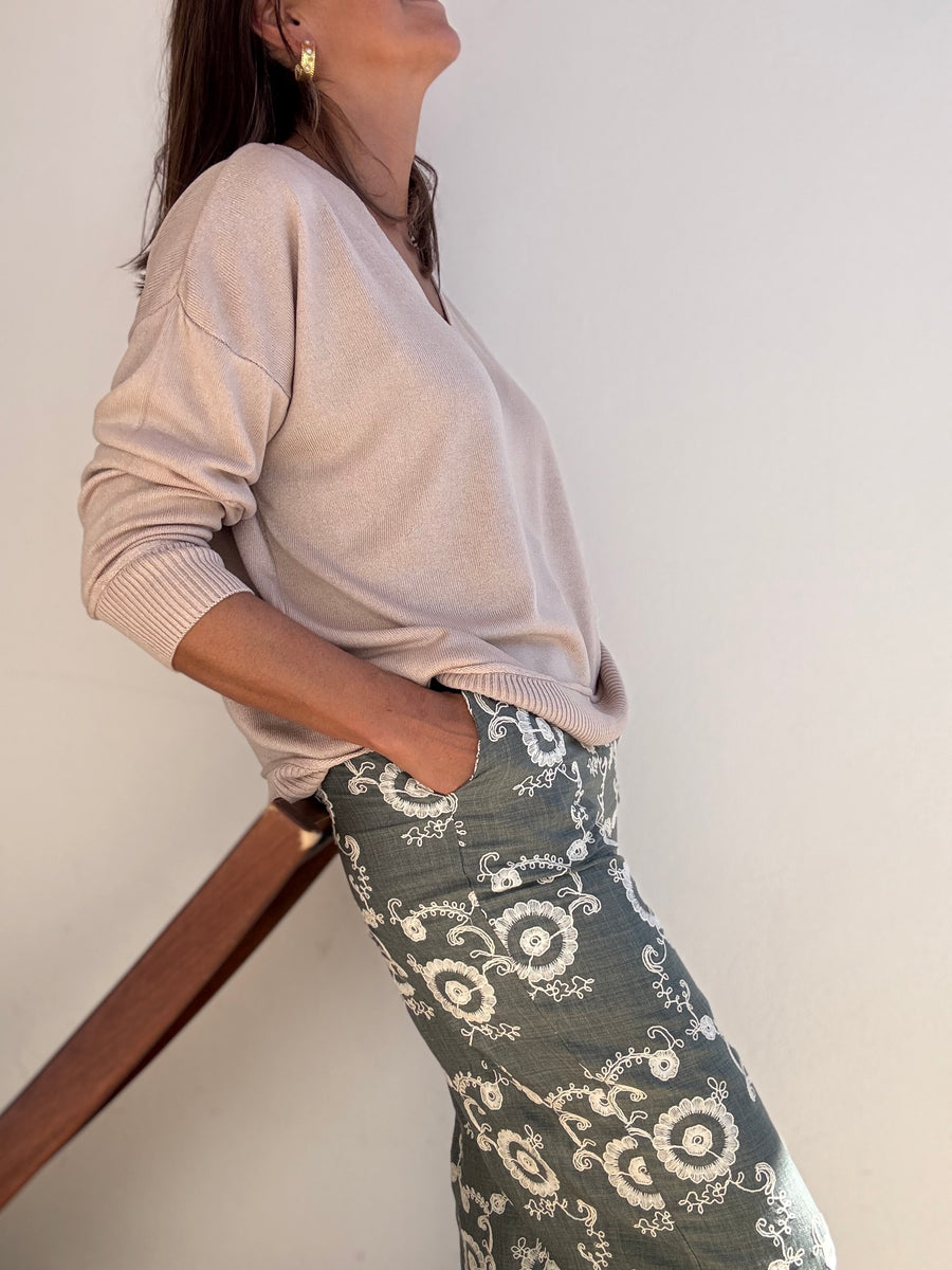 Camisola cós nude