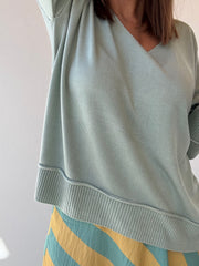 Camisola cós verde água